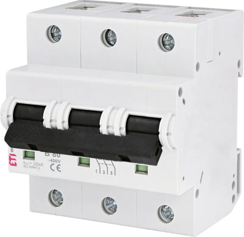 Italweber 2125731, Leitungsschutzschalter - B Klasse 80A 3P 15kA
