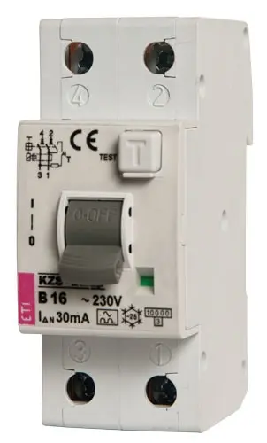 Italweber 2172506, RCBO FI/LS-Schalter Typ A B20A 2P 30mA 2M KZS