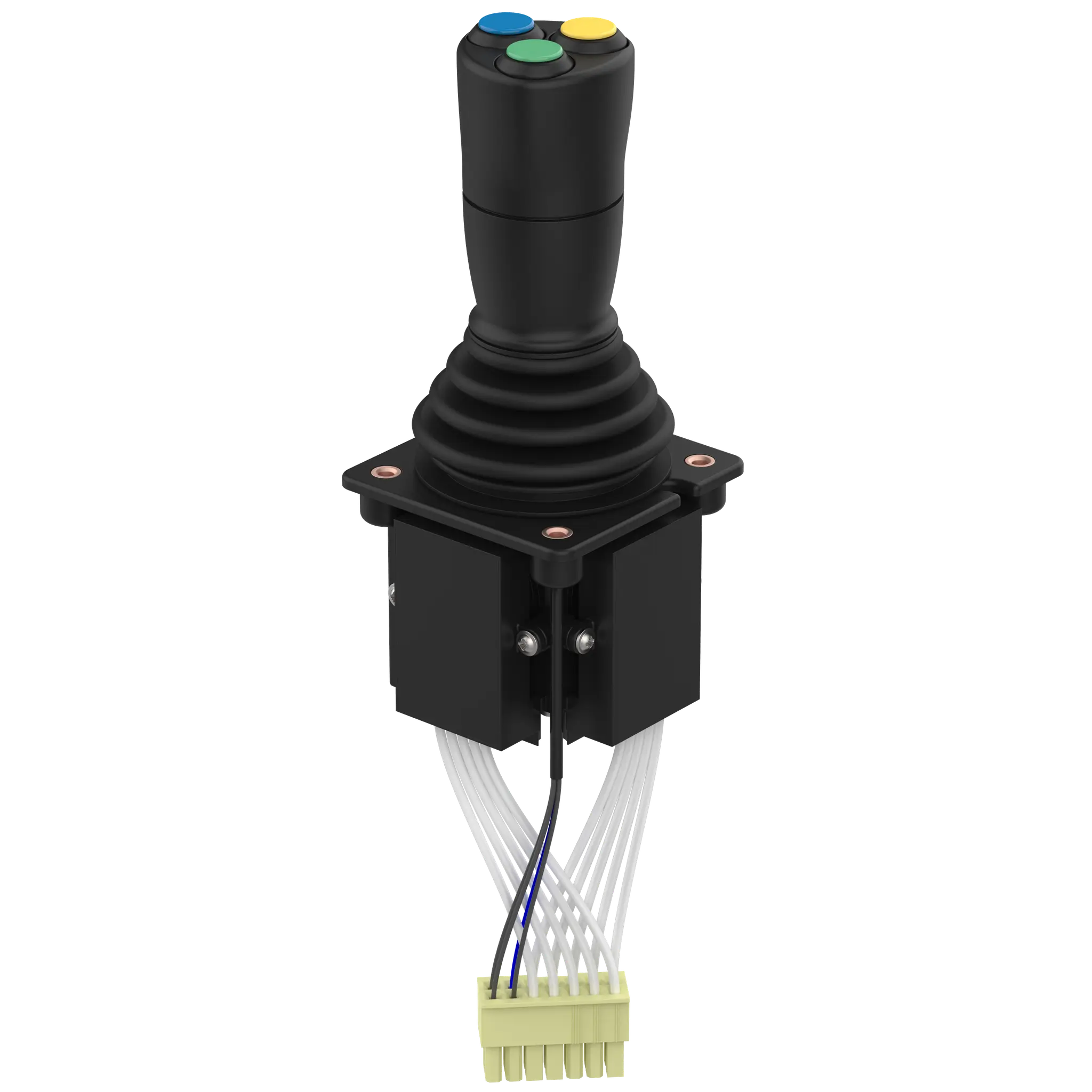 Produktfoto 1 von Elobau J2D8AAA10C, Joystick Digital 3 SP m. 3Tast EMV/KFZ ,X-t/Y-t