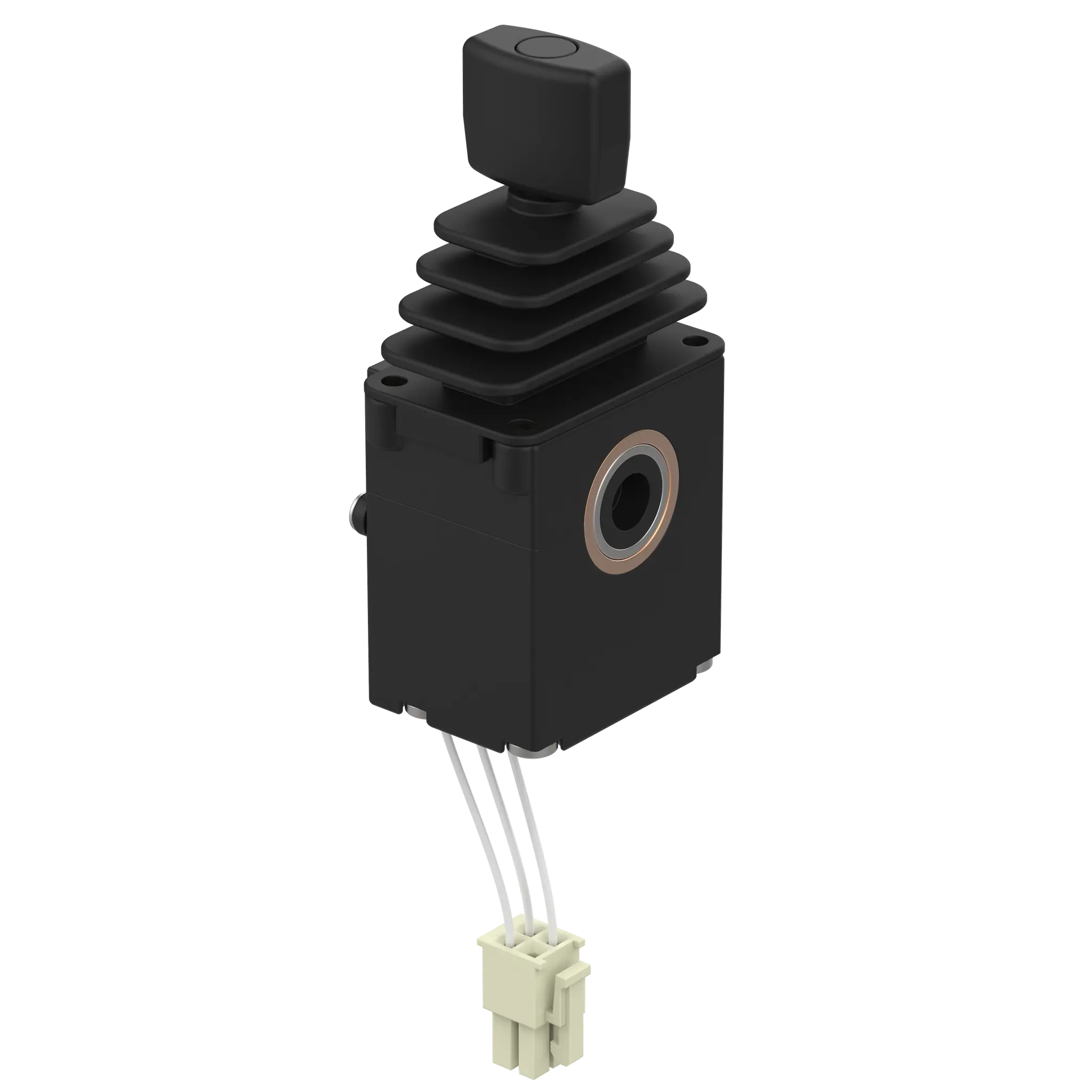 Produktfoto 1 von Elobau J3A1AA0A, Fingertip Joystick J3, Betriebsspannung 10-30VDC, Ausgangssignal 4-20mA