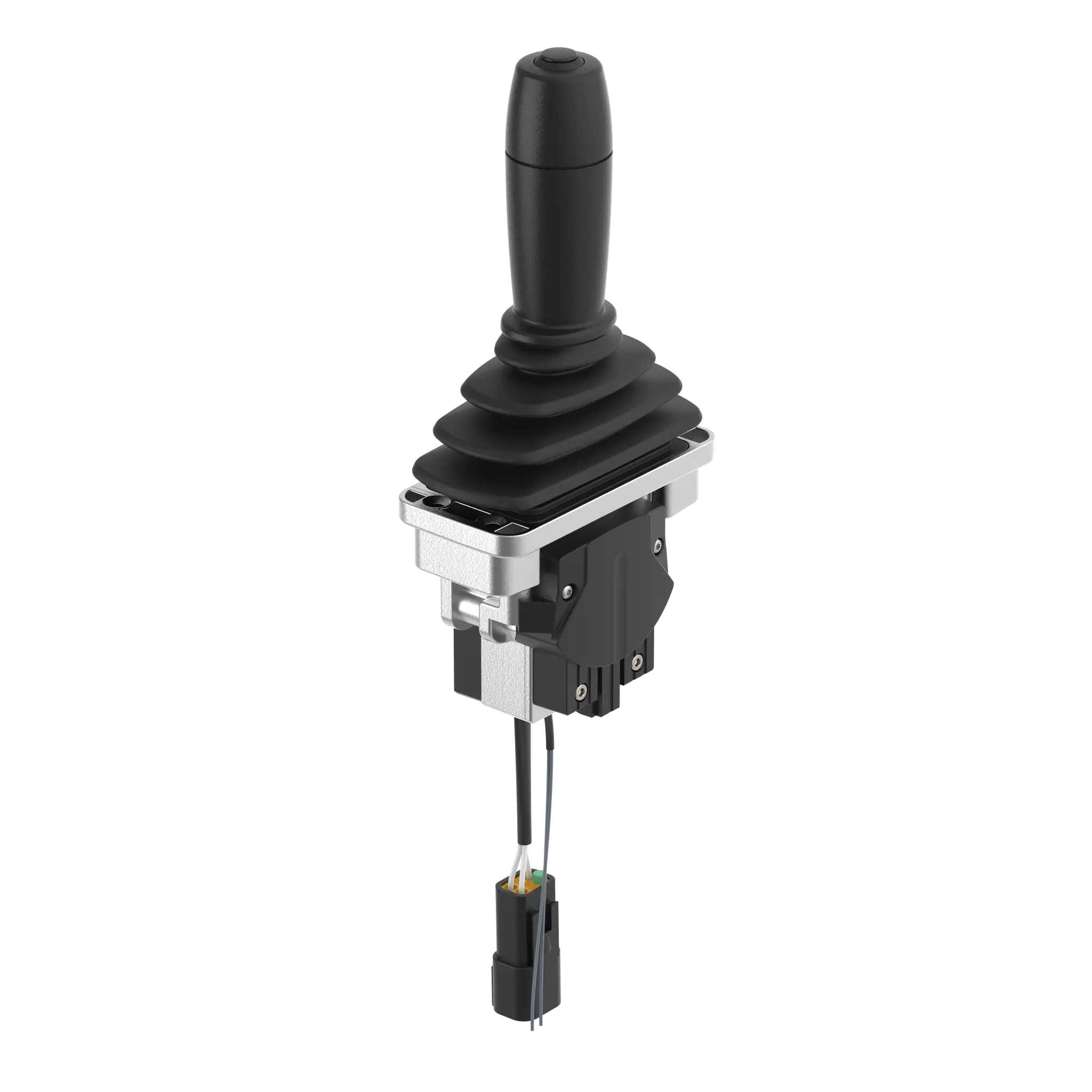 Produktfoto 1 von Elobau J7A6CA0BB0BAAF, Robust-Joyst.0,5-4,5V ratio. 25°, t/t, o. Verr., DT04-4P