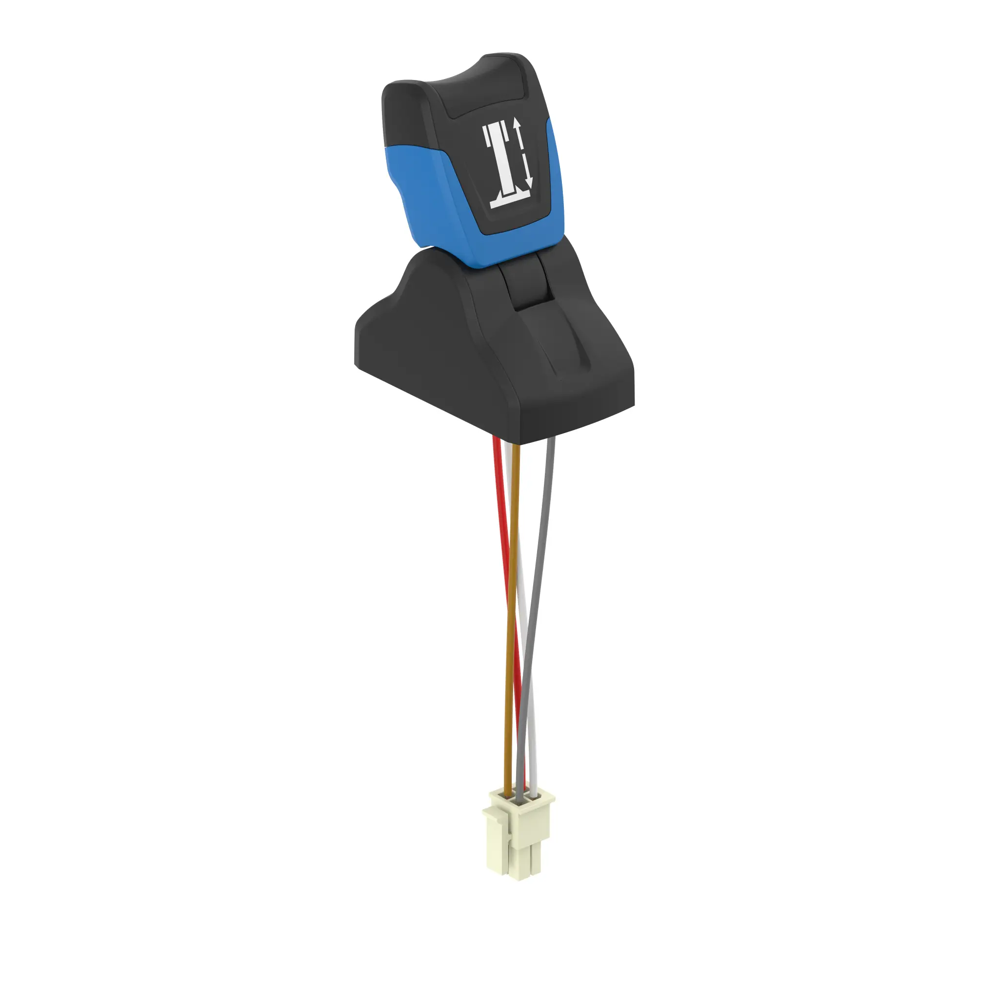 Produktfoto 1 von Elobau JFTH6C042BU01, Fingertip Joystick JFT blau, Betriebsspannung 4,5-5,5 VDC
