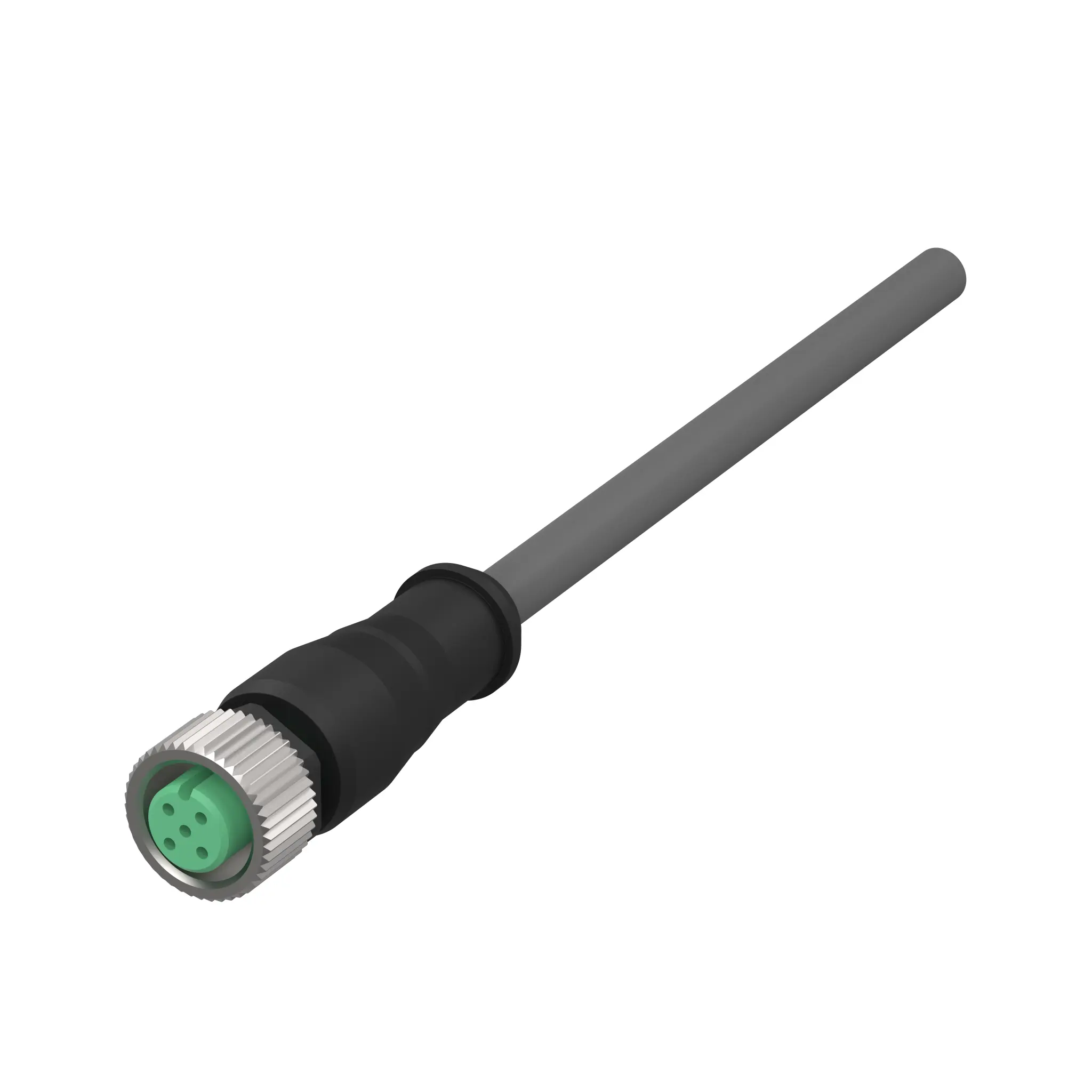 Produktfoto 1 von Elobau K14H000, Rundstecker, 4x0,34mm², 10m, PVC, schwarz