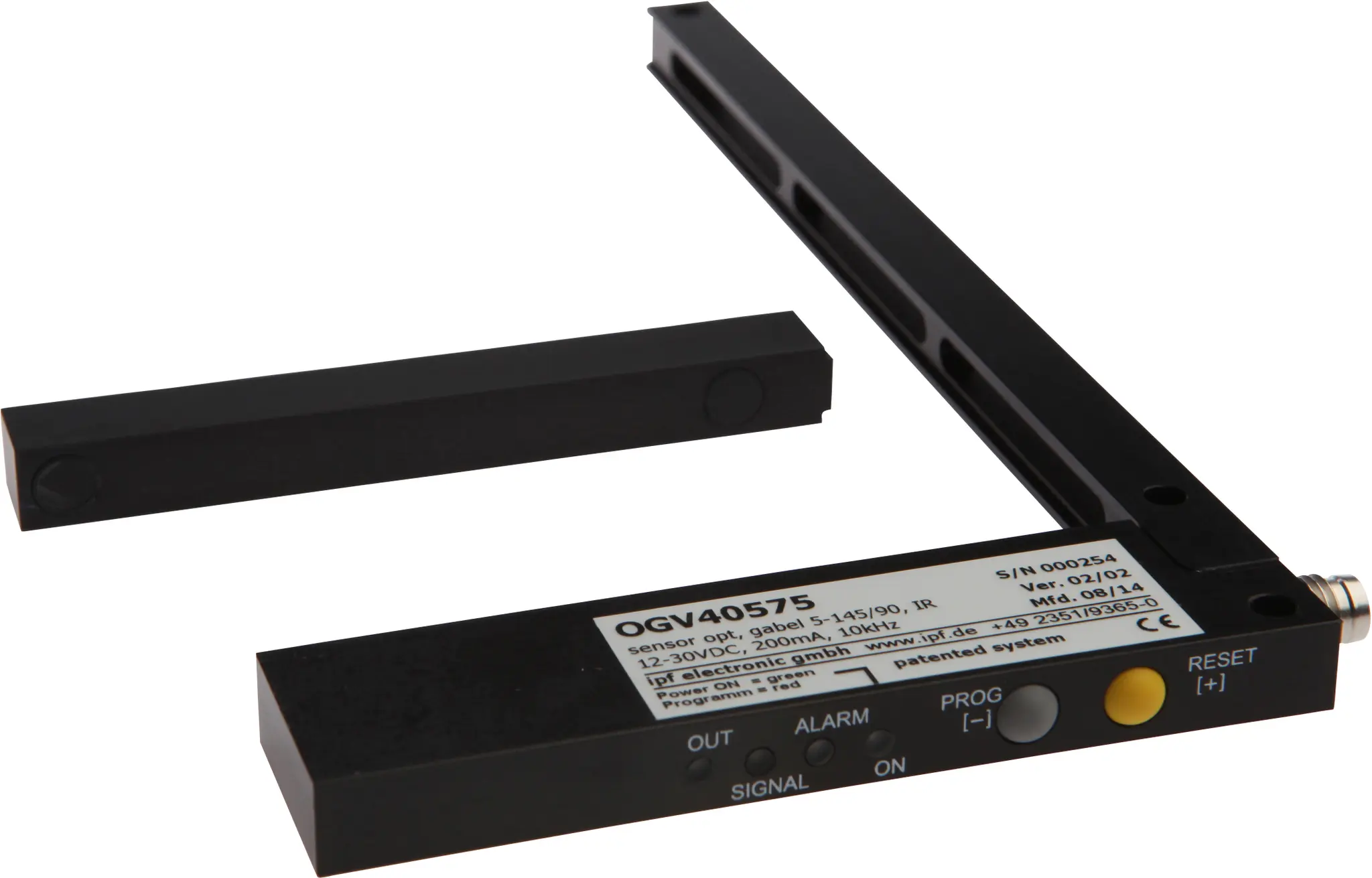 Produktfoto 1 von ipf Electronic OGV40575, Sensor Optisch, Gabel, verstellbar, 101x10x187mm