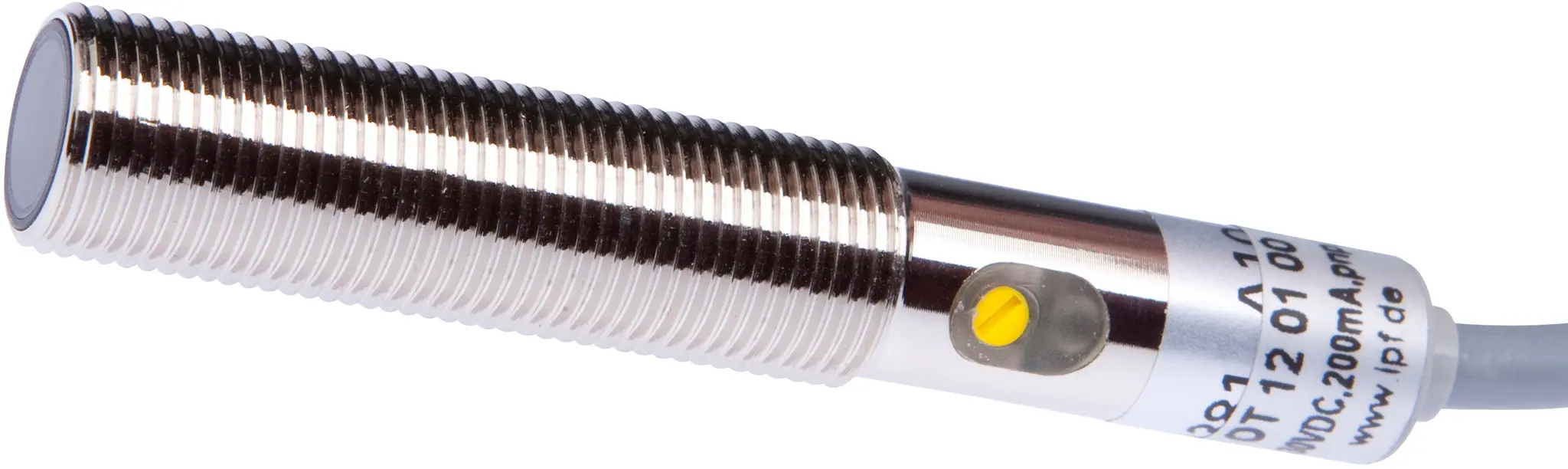 Produktfoto 1 von ipf Electronic OT120100, Sensor Optisch, Taster, M12x1 70lang, Sn: 30-200