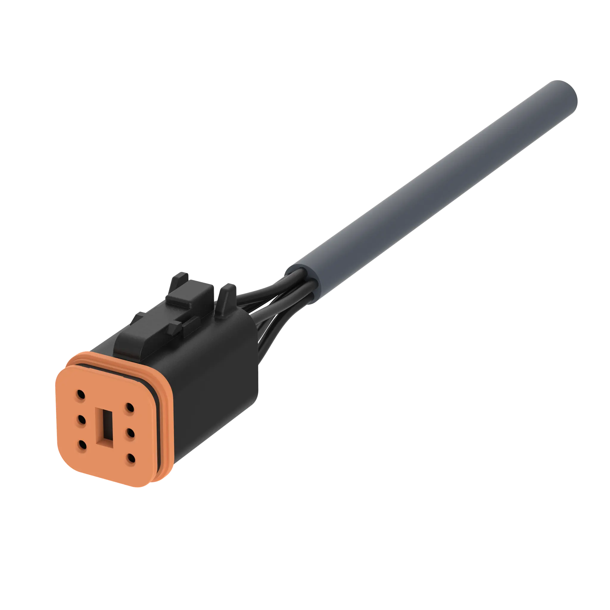 Produktfoto 1 von Elobau L1FD005B, Litzensatz, 6 polig, 5m, PVC, mit Deutsch Stecker