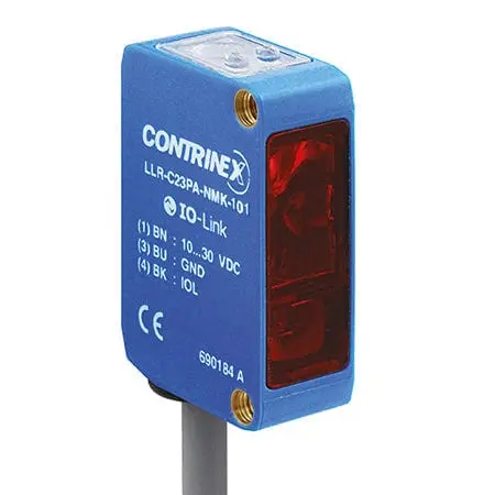 Produktfoto 1 von Contrinex LLR-C23PA-NMS-101, Standard Through beam 20 ABS