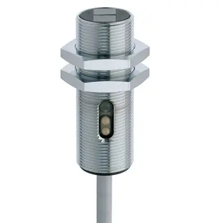 Produktfoto 1 von Contrinex LRS-1180-304, Standard Reflex M18 2000 Chrome plated brass LED,