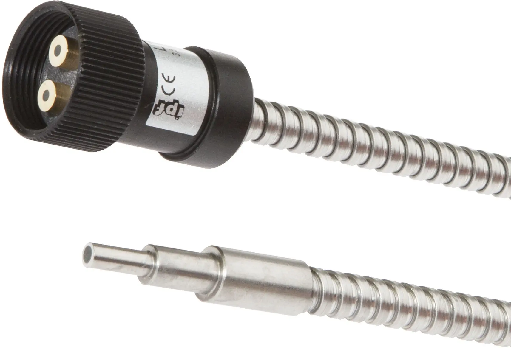Produktfoto 1 von ipf Electronic LT25C407, Lichtleiter Taster, 2,5m, Kopf: Edelstahl 35lang Ø3,5 Ø