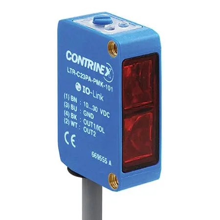 Produktfoto 1 von Contrinex LTR-C23PA-PMS-10A, Standard Diffuse 20 x ABS