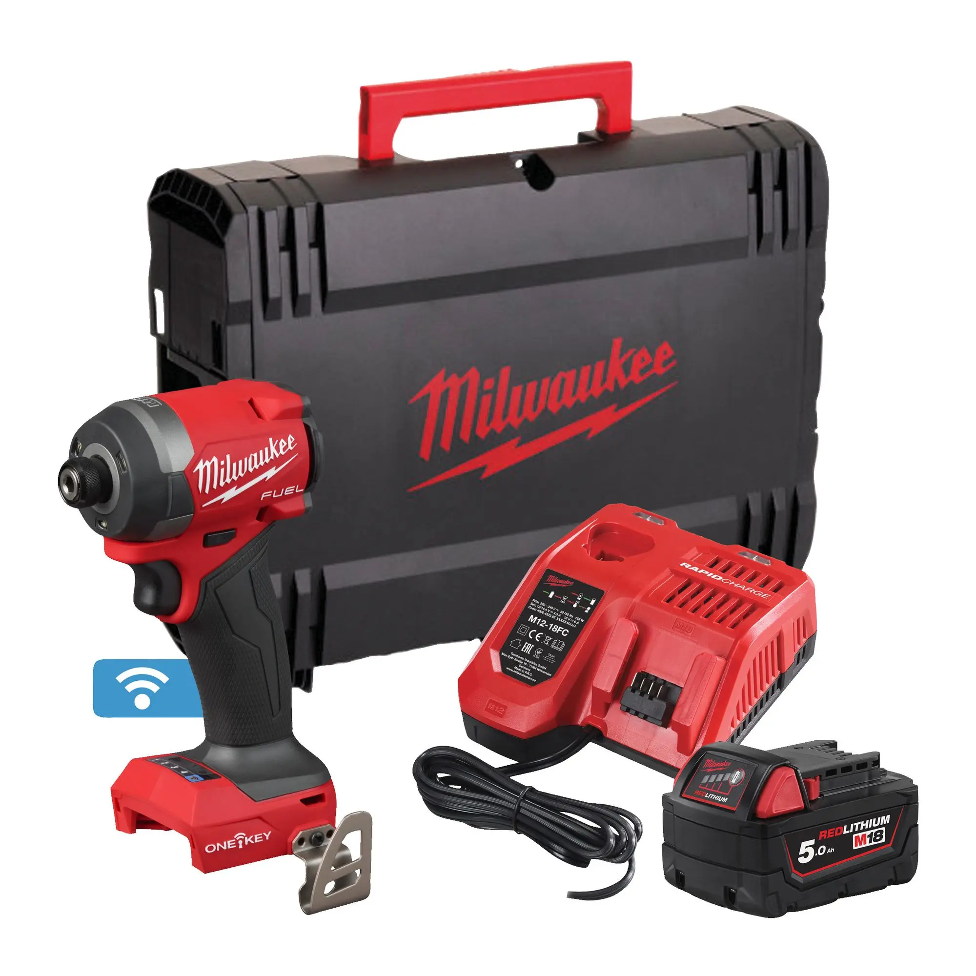 Produktfoto 1 von Milwaukee M18 FUEL ONE-KEY Maschinen-Set M18ONEPP2A3-502X: ONEPD3, ONEID3