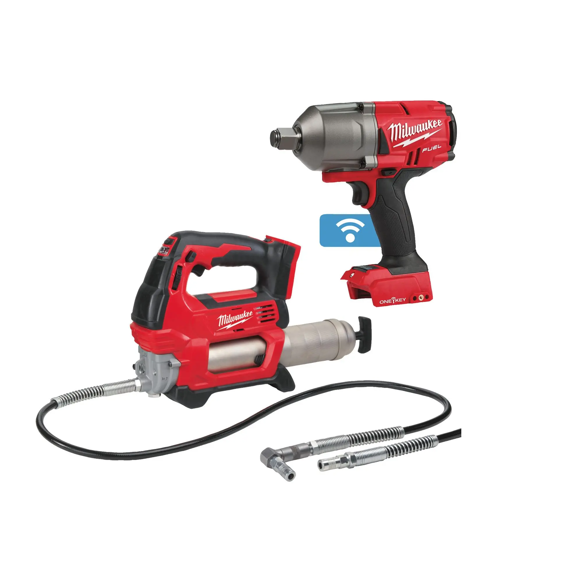 Milwaukee Set M18 ONEPP2Y-0X: M18 ONEFHIWF34-0X + M18 GG-0, SKU: 4933499415