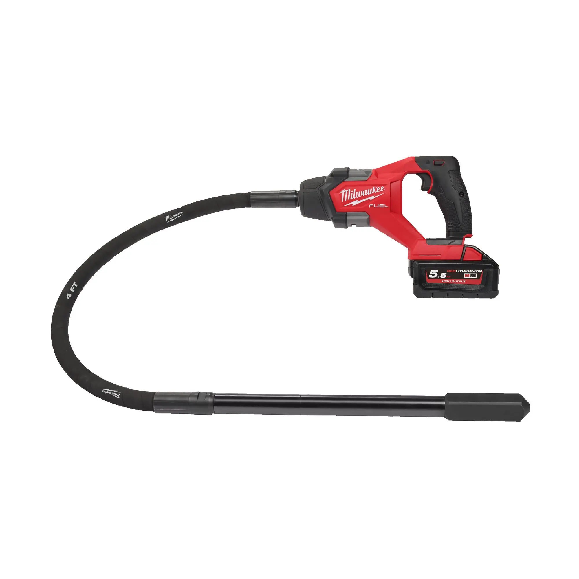 Produktfoto 1 von Milwaukee FUEL Akku-Betonrüttler M18 FCVN12-551, 1x 5,5 Ah HB und Ladegerät