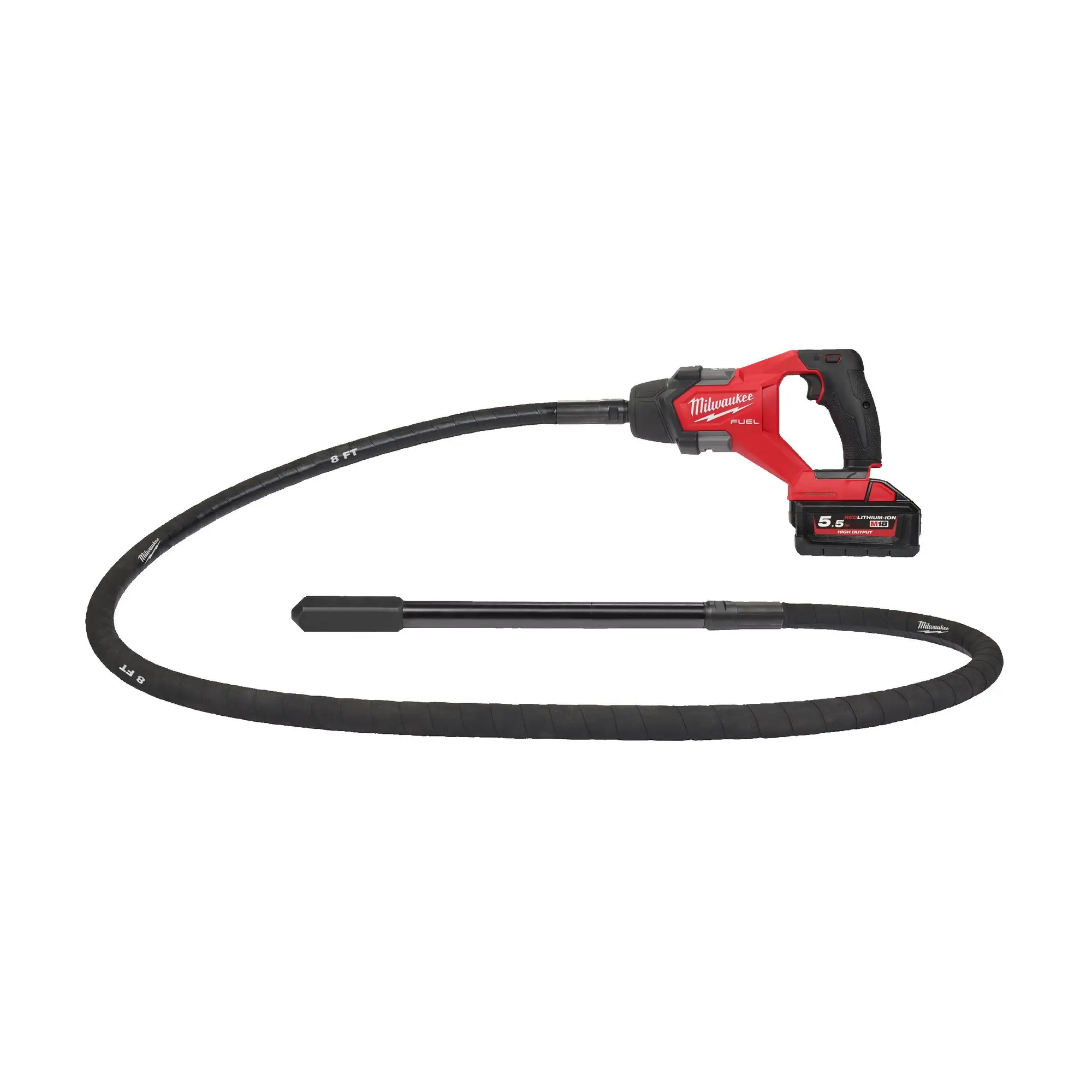 Produktfoto 1 von Milwaukee FUEL Akku-Betonrüttler M18 FCVN24-551, 1x 5,5 Ah HB und Ladegerät