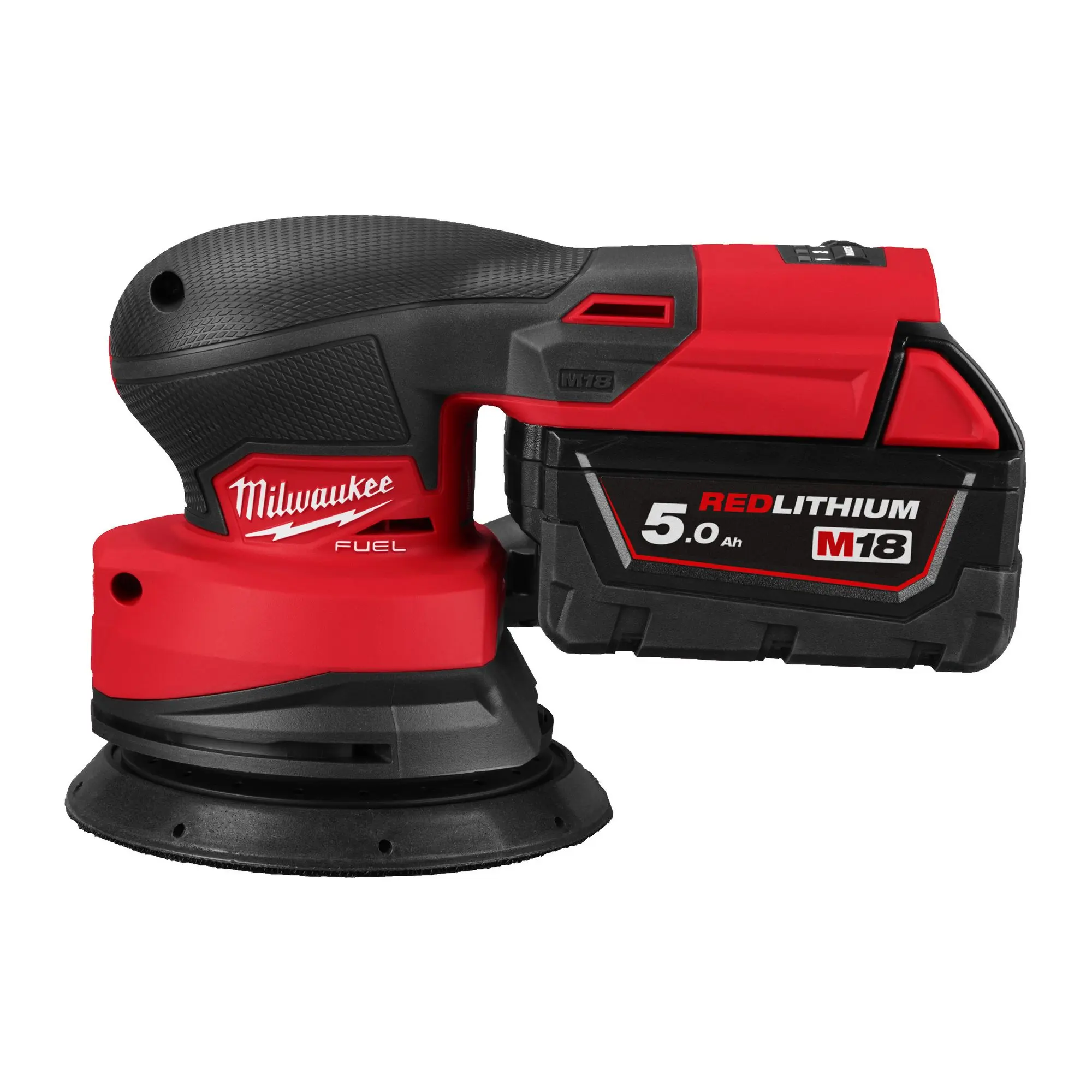 Produktfoto 1 von Milwaukee M18 FUEL Akku-Exzenterschleifer 125 mm M18FROS125-502X