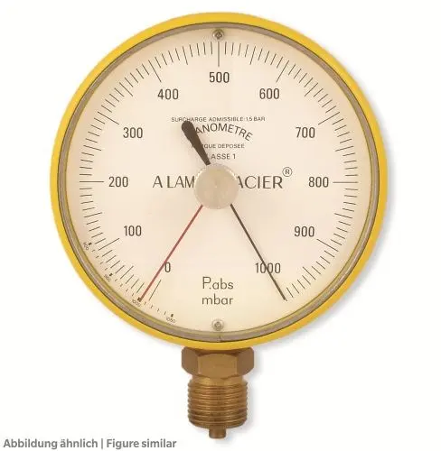 Produktfoto 1 von Fischer MA1501V12G-6098FI, Absolut-Vakuummeter Blondelle, 120mm G1/2", 150-0mbar