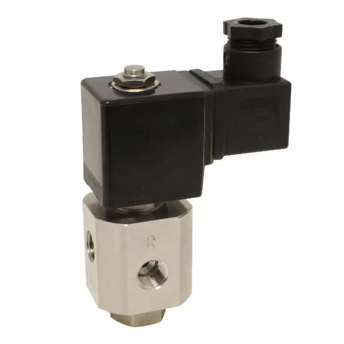 Produktfoto 1 von END Armaturen MGBG3D332245450, 3/2-Magnetventil, G1/4", DN5, 24VDC Edel./FKM