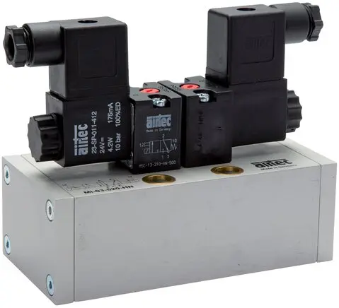 Produktfoto 1 von Airtec MI 03530HN 24V=, ISO-Ventil , 5/3-Wege Mittelstellung geschlossen