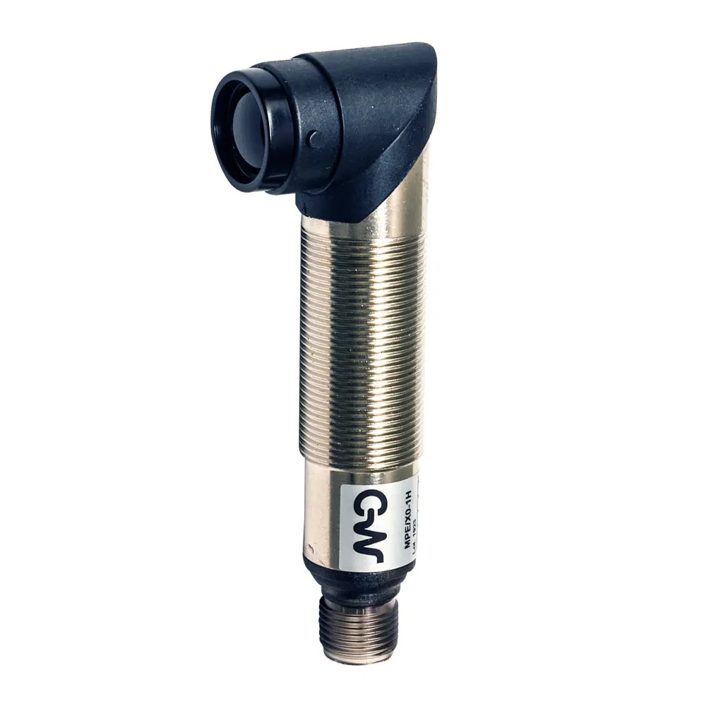 Produktfoto 1 von MD Micro Detectors MPR/00-1E, Optischer Sensor mit rechtwinkligem M18 16m
