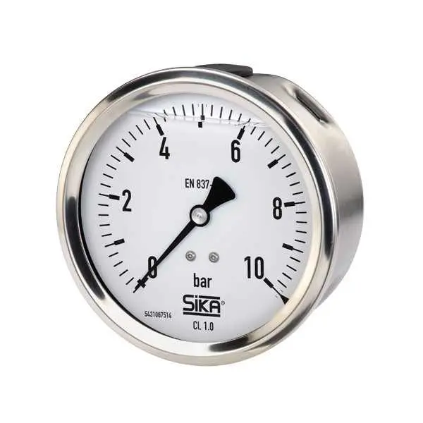 Produktfoto 1 von SIKA MREM15111530G, Manometer 0 bis 60 bar ø 63mm Anschluss hinten KlemmbÜgel