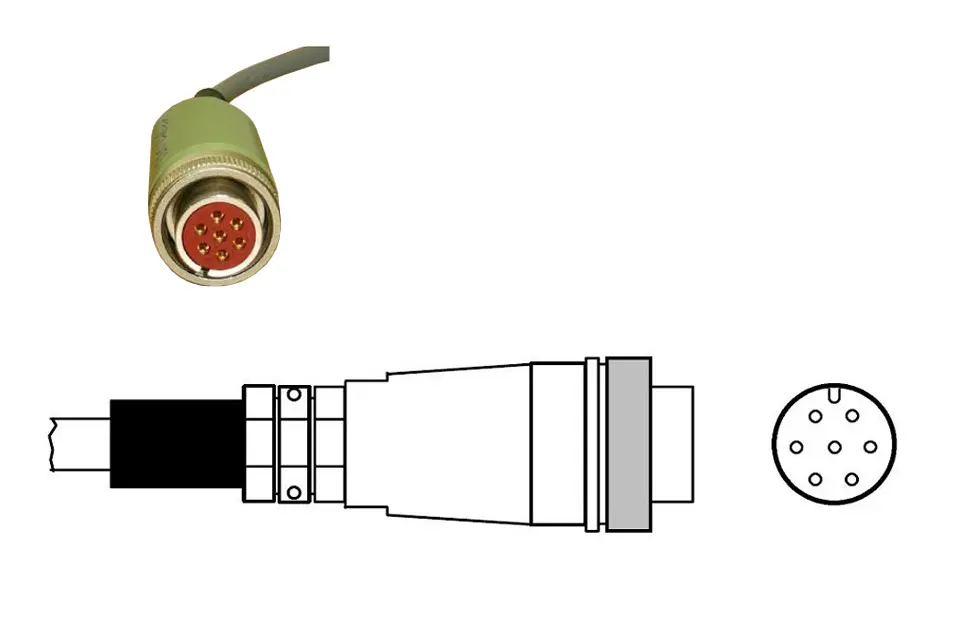 Produktfoto 1 von HBM Messtechnik 1-MS3106SEMV, MS KabelbuchseGREENLINE m.Überwurfmutter