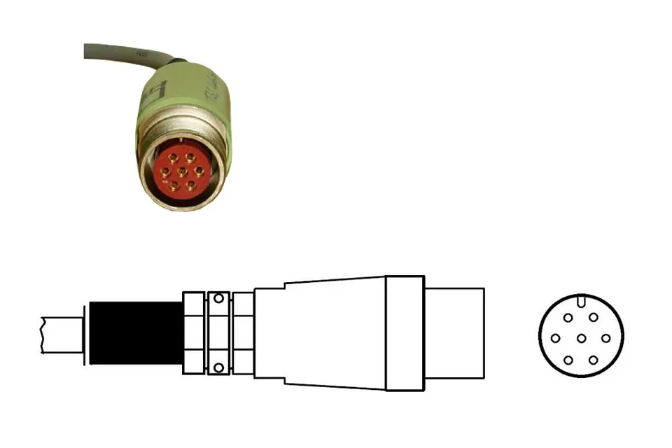 Produktfoto 1 von HBM Messtechnik 1-MS3101SEMV, MS Kabelbuchse GREENLINE