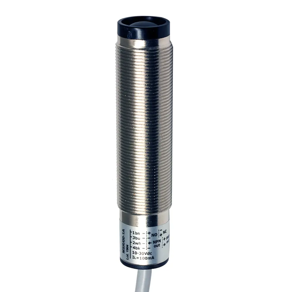 Produktfoto 1 von MD Micro Detectors MSD/00-1A, Optischer Sensor M18 Empfänger 32m/PNP .
