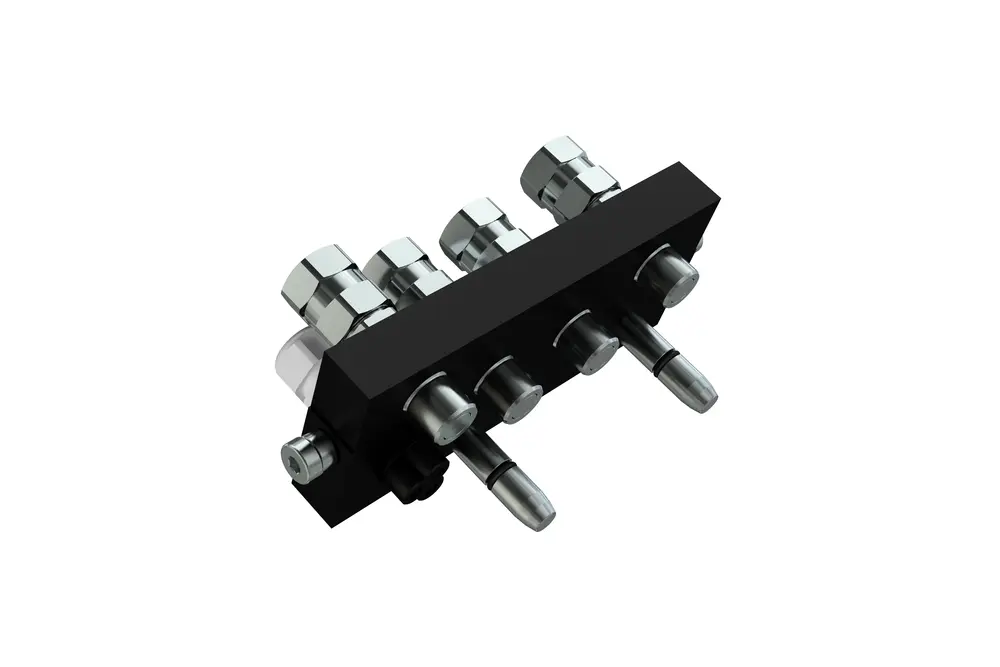 Produktfoto 1 von Indunorm Multikupplung Serie MSTS4 DN10 Cr III Stecker, P/n: MST-S1E4-06BSP-10S