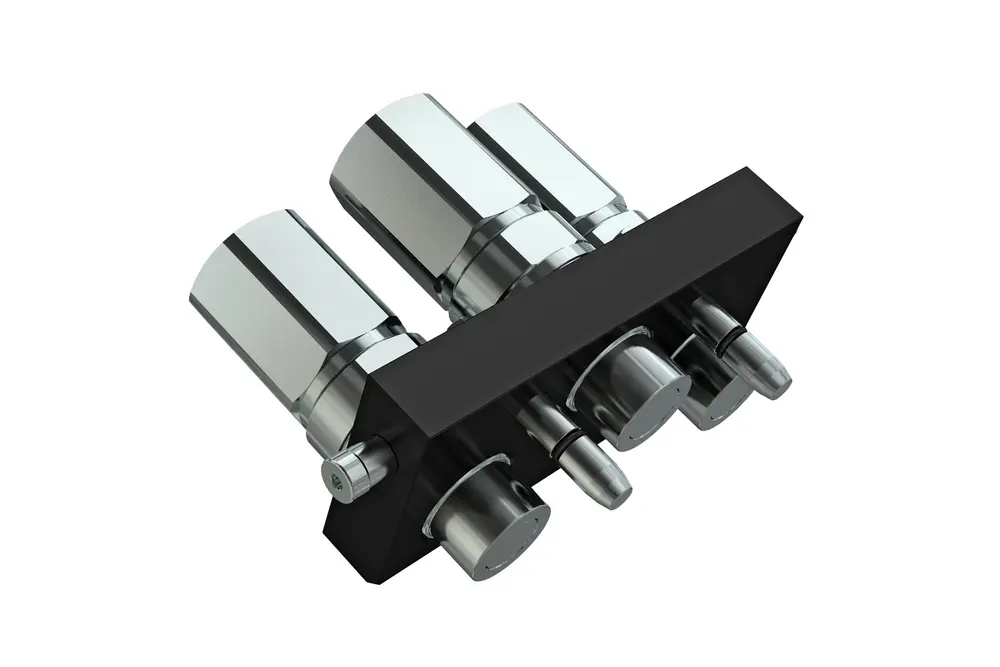 Produktfoto 1 von Indunorm Multikupplung Serie MST3 DN25 Cr III,  Stecker, P/n: MST3P3H16BSP25S