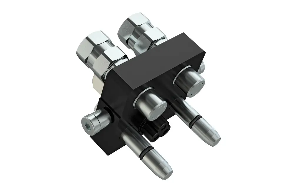 Produktfoto 1 von Indunorm Multikupplung Serie MST3 DN10 Cr III,  Stecker, P/n: MST3-2-1E-06BSP10S