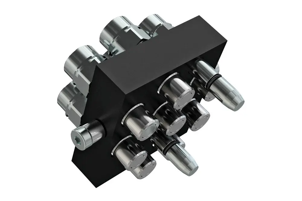 Indunorm Multikupplung Serie MST5 DN10 CrIII 3P Stecker, P/n: MST5-3P-8-08BSP10S