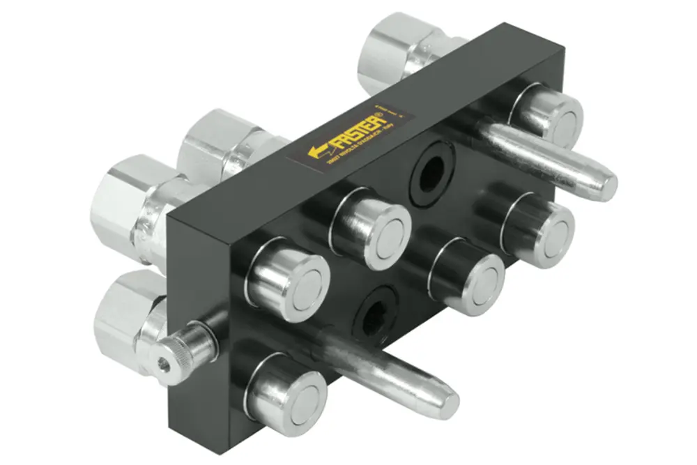 Produktfoto 1 von Indunorm Multikupplung Serie MST8 DN12 Cr III 3P Stecker, P/n: MST8-8-3P08BSP12S