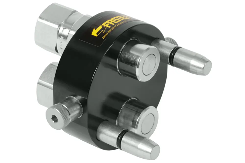 Produktfoto 1 von Indunorm Multikupplung Serie MST DN12 Cr III Stecker, P/n: MSTN2-3P-2-17UNF12S