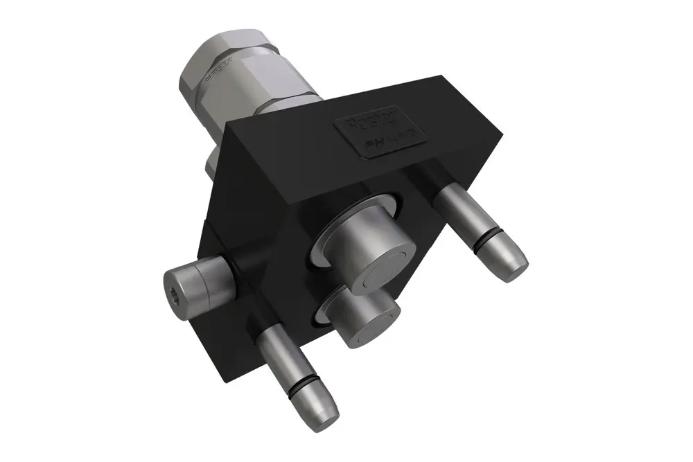 Produktfoto 1 von Indunorm Multikupplung Serie MSTPHS2 ,DN25, ZnNi Stecker,P/n:MSTPHS2-3P-16BSP25S