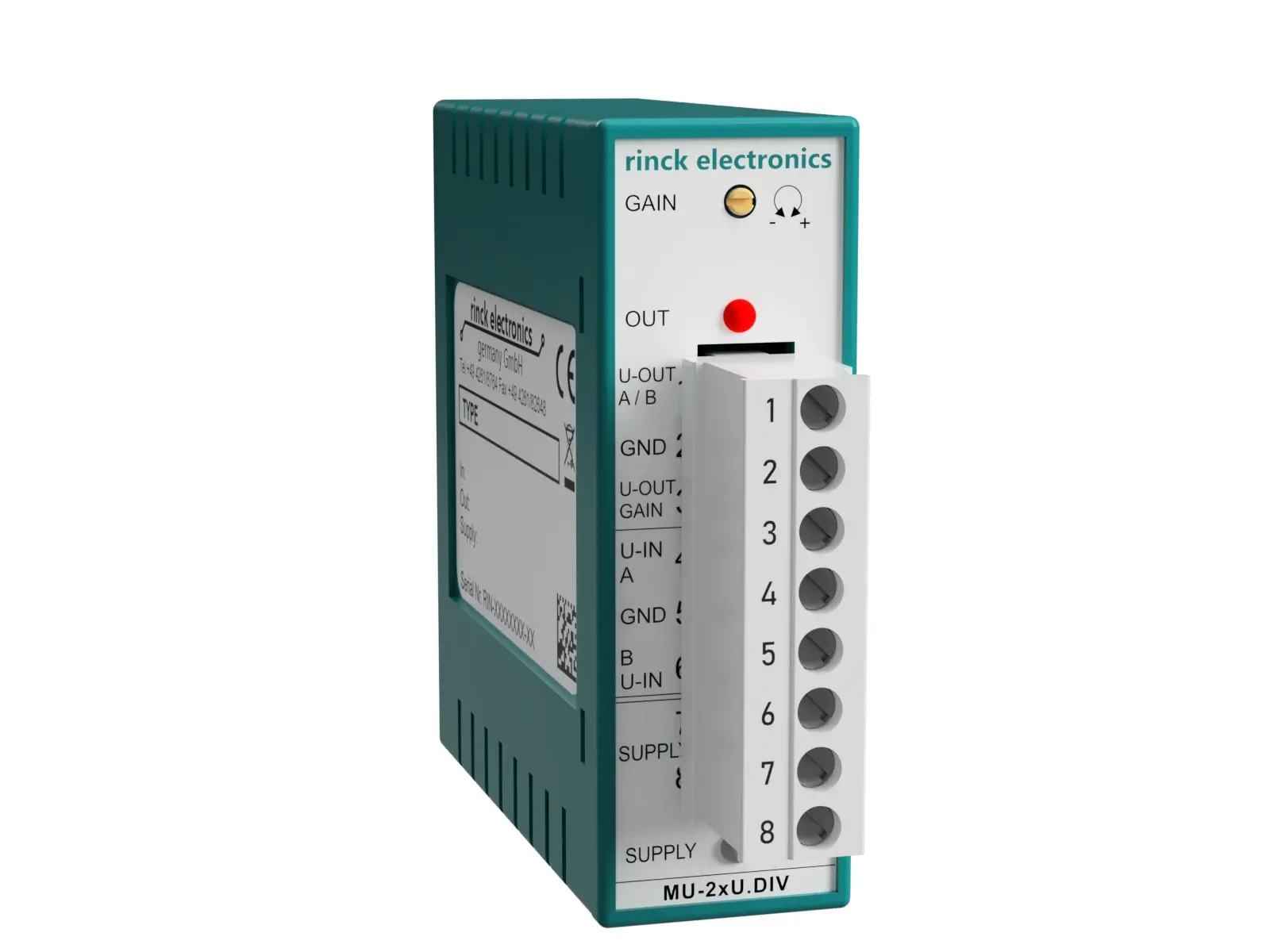 Produktfoto 1 von Rinck Electronic MU-2xU.DIV, Analog-Dividierer, 2 Eingänge, 0-10V, Ausgang 0-10V