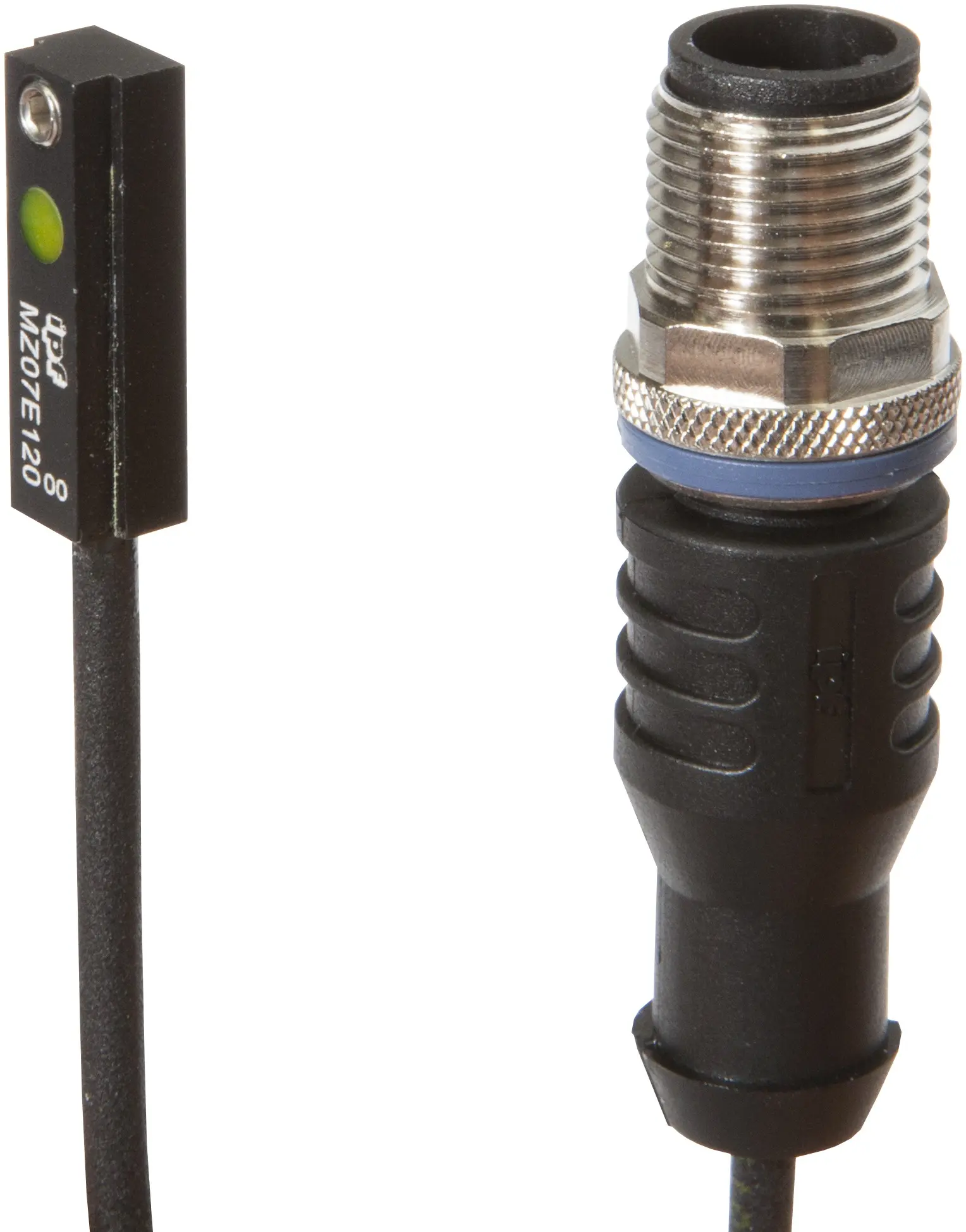 Produktfoto 1 von ipf Electronic MZ07E120, Sensor Magnetisch, Zylinder, 6,2mm T-Nut, 6,3x20x5,2mm,