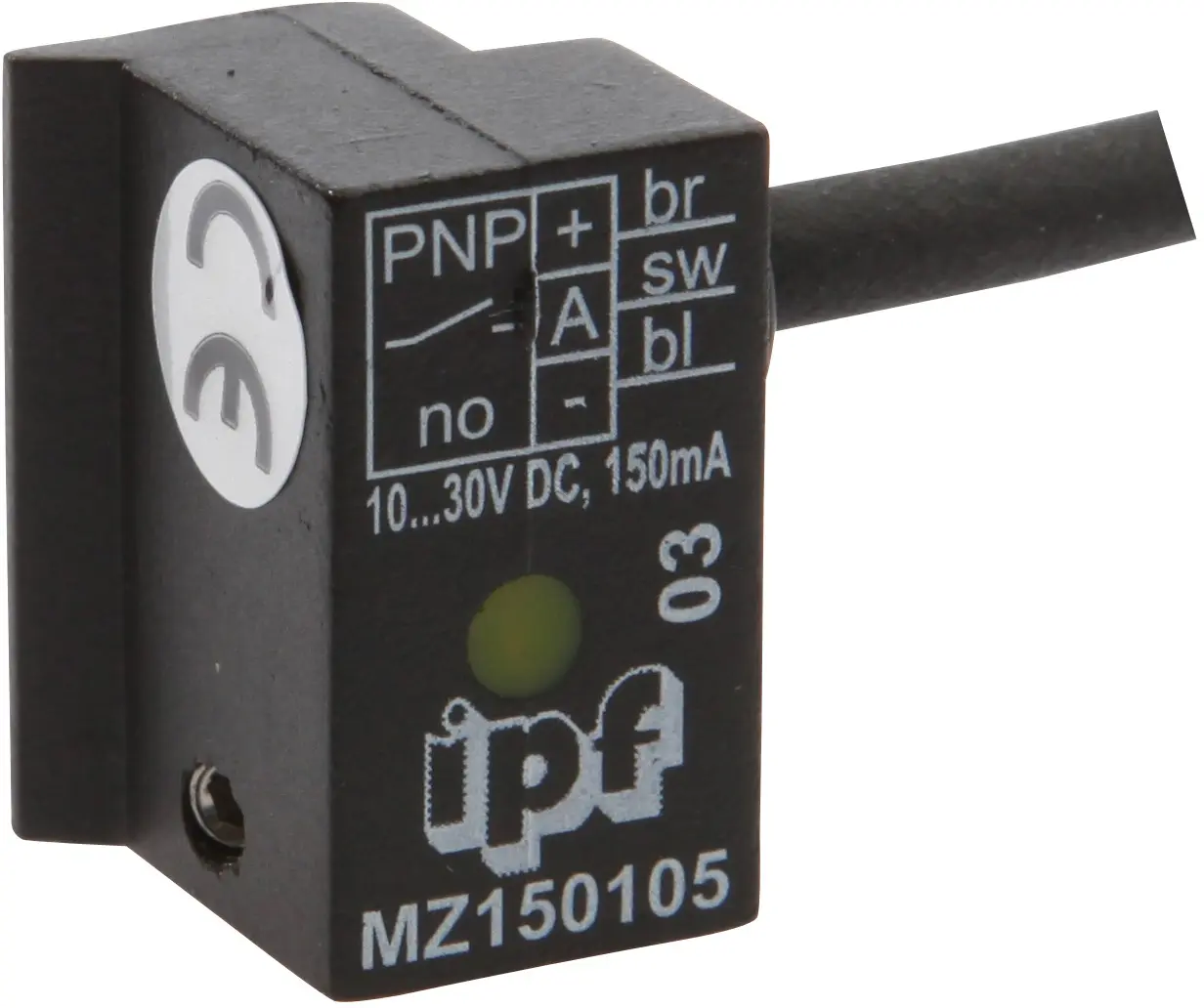 Produktfoto 1 von ipf Electronic MZ150105, Sensor Magnetisch, Zylinder, Trapez-Nut, 14x20x14mm
