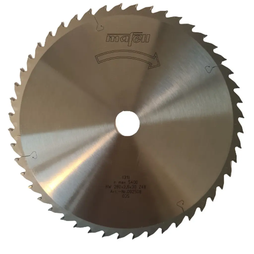Produktfoto 1 von Mafell Sägeblatt HM Blatt Unterflur Zugsäge ERIKA 65 Säge 280x30 Z48 WZ