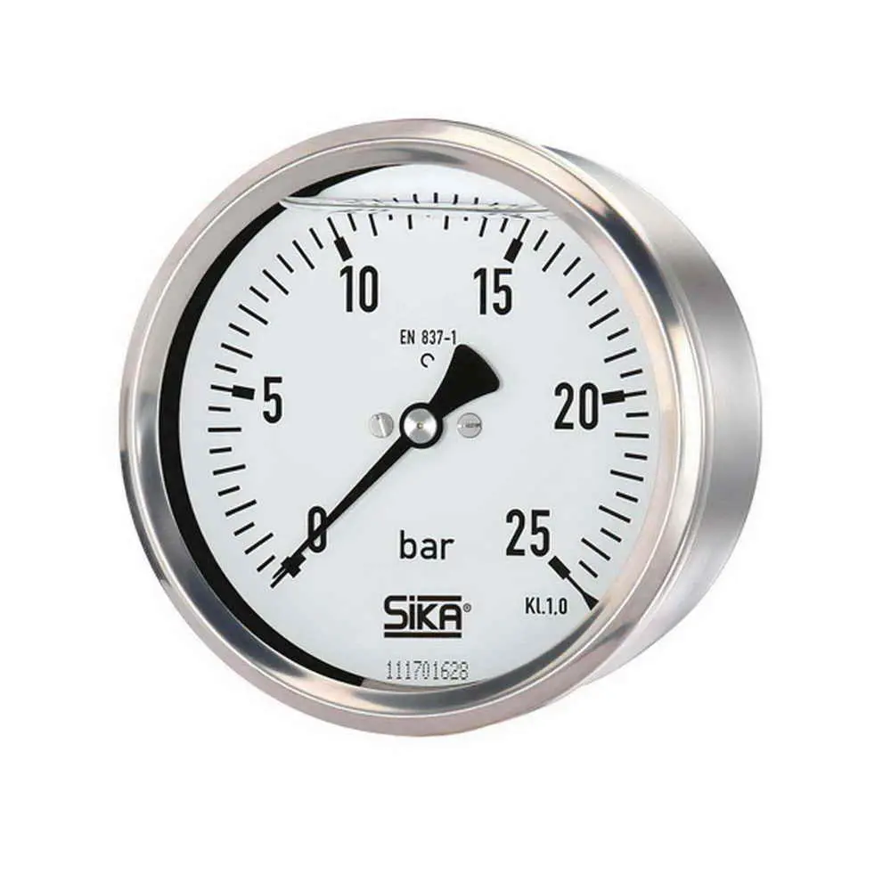 Produktfoto 1 von SIKA MREG32353500G, Manometer -1 bis 5 bar ø 100mm Anschluss hinten ohne Rand