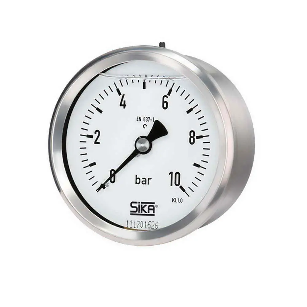 Produktfoto 1 von SIKA MREG25102500G, Manometer 0 bis 1 bar ø 80mm Anschluss hinten ohne Rand