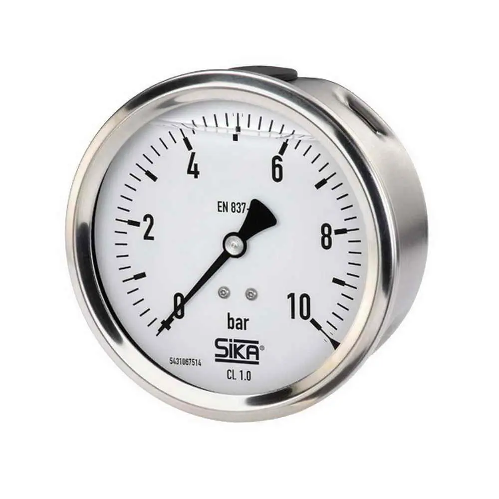 Produktfoto 1 von SIKA MREM15110500G, Manometer 0 bis 40 bar ø 63mm Anschluss hinten ohne Rand