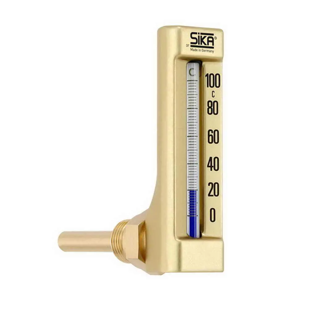 Produktfoto 1 von SIKA 1752101103021, Maschinenthermometer 0 bis 100°C Anschluss G1/2 Messing