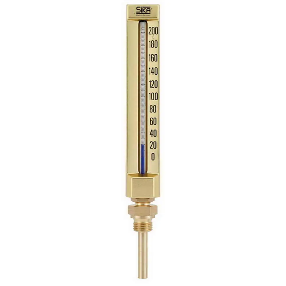 Produktfoto 1 von SIKA 2712161125021, Maschinenthermometer 0 bis 160°C Anschluss G1/2 Messing