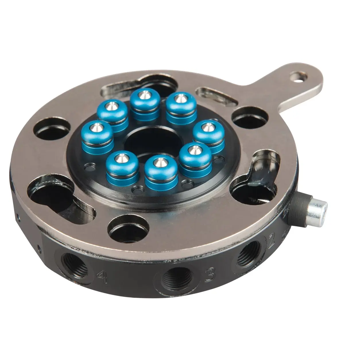Produktfoto 1 von FIPA SR90-A-MV, Schnellwechselplatte mit Mikroventilen Roboterseite Ø 90 mm