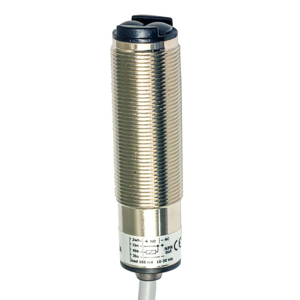Produktfoto 1 von MD Micro Detectors SSC/0N-1A, Optischer Sensor M18 Retroreflektierend 5m