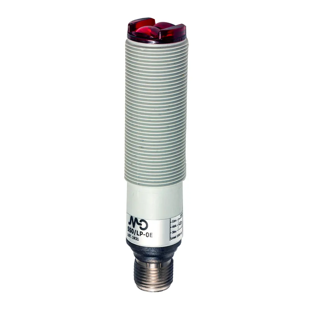 Produktfoto 1 von MD Micro Detectors SS0/LP-0E, Optischer Sensor M18 Bgs 50 mm PNP