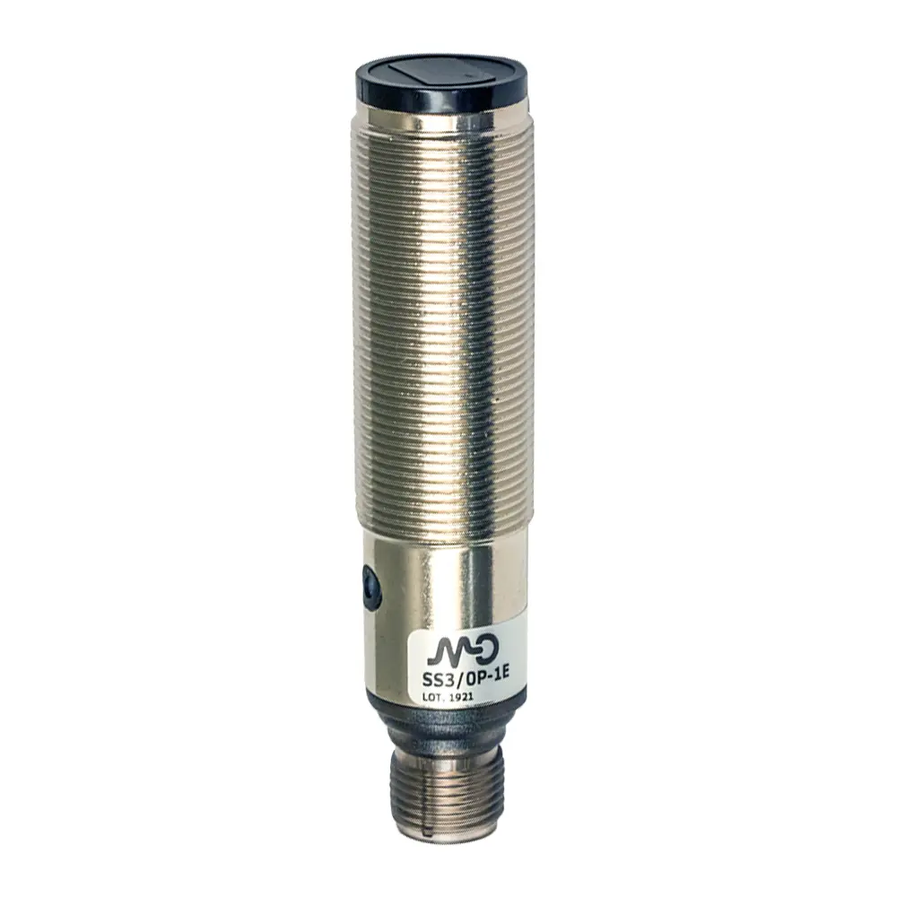 MD Micro Detectors SS3/0P-1E, Optischer Sensor M18 Diffus 100mm PNP L/D Metall