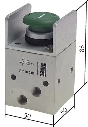 Produktfoto 1 von Airtec ST 18 310, 3/2-Wege Sicherheitstaster G 1/8"