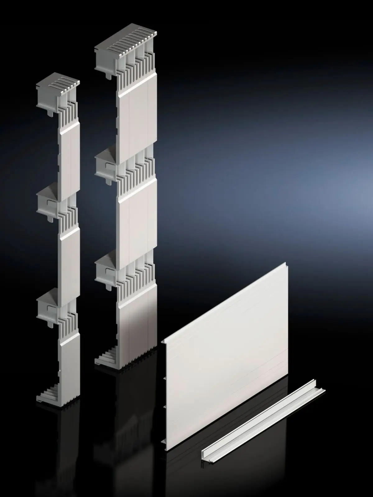 Rittal SV 9677.570, 9677570 Contact hazard protection cover plate for 185 mm busbar system
