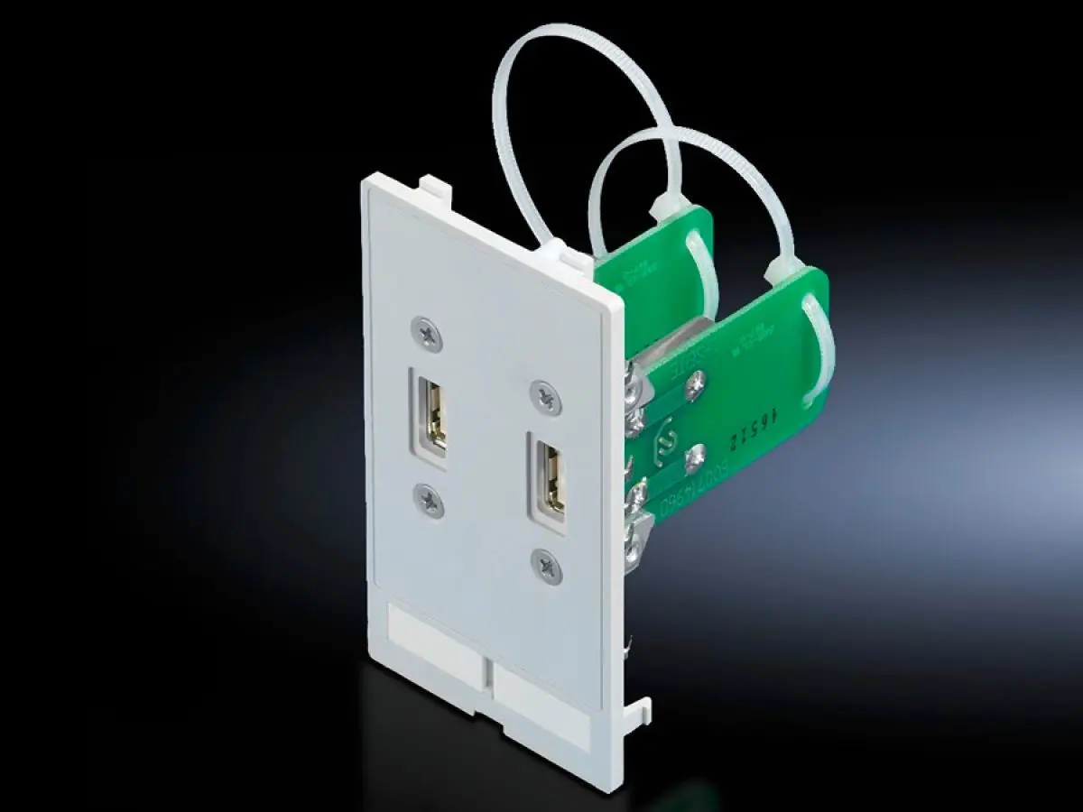 Produktfoto 1 von Rittal SZ 2482.540, 2482540 Interface insert For mounting frame, modular interface flap